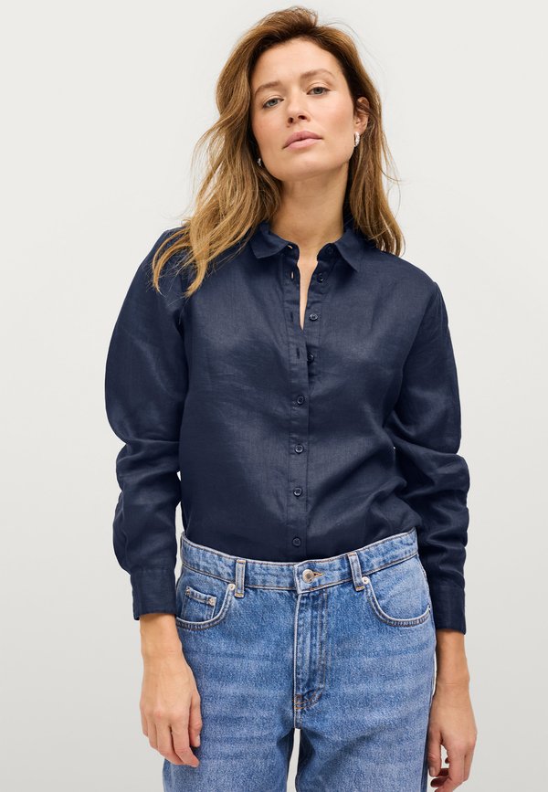 MAGDA - Hemdbluse - mitternachtsblau