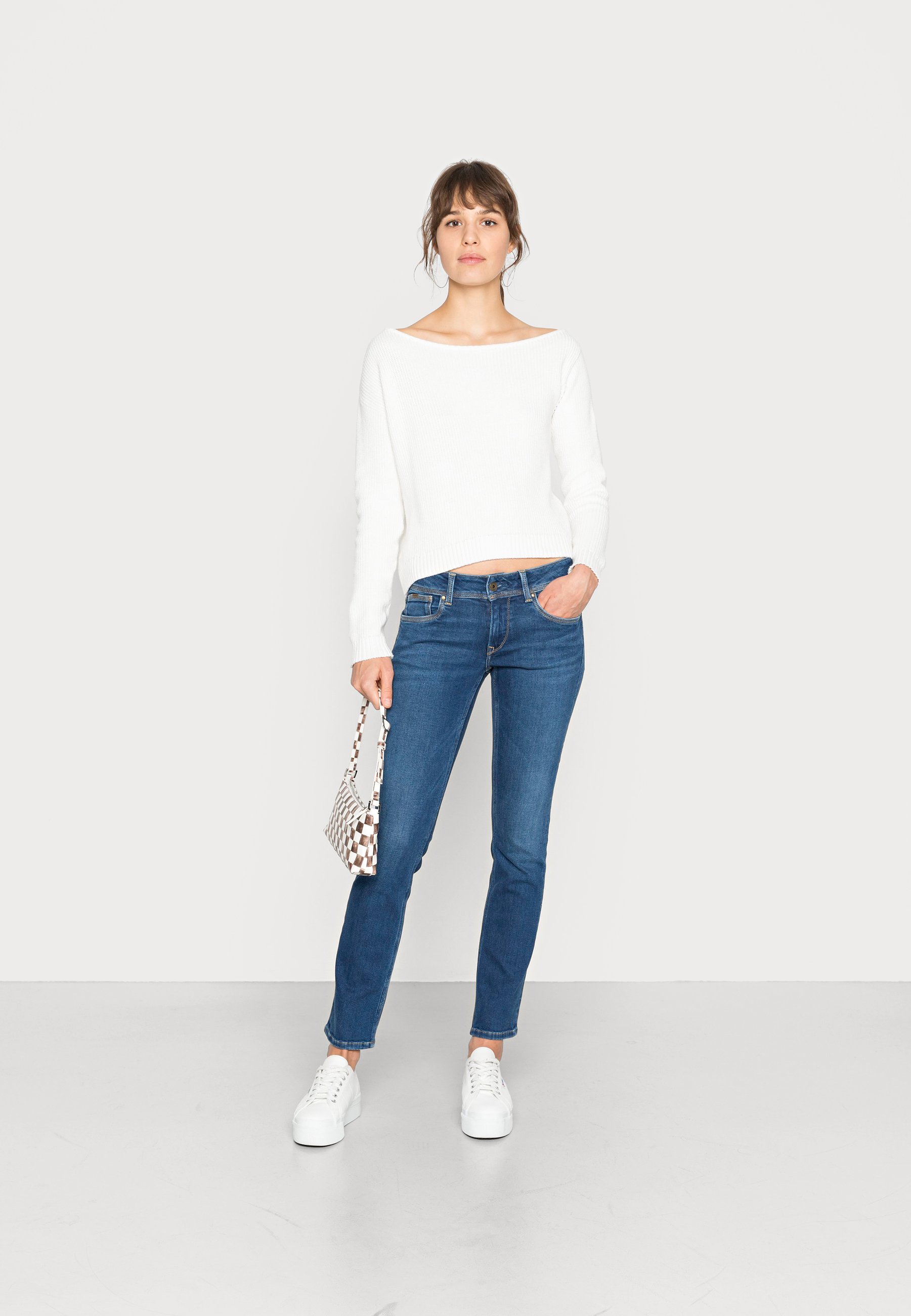 Pepe Jeans SATURN - Jeans a sigaretta - denim/blu scuro - Zalando.it