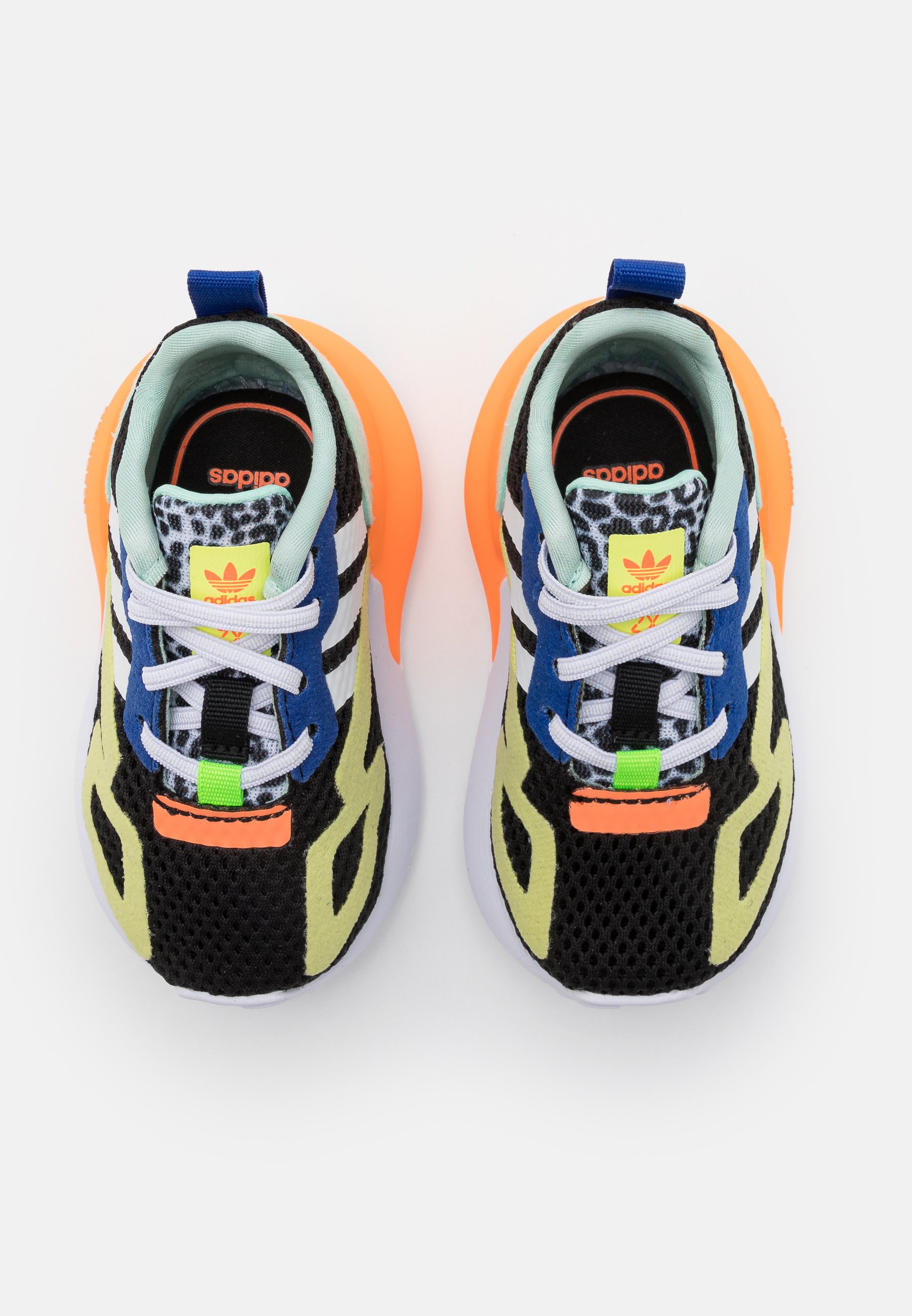 adidas Originals ZX 2K UNISEX - Sneakers laag - core black/footwear white/screaming  orange/Zwart - Zalando.nl