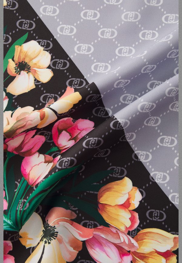 FOULARD FLOWER CORNER  - Foulard - nero2