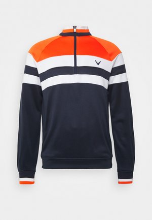 STREET BLOCKED 1/4 ZIP - Sweatshirt - navy blazer