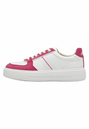 Trainers - white fuxia