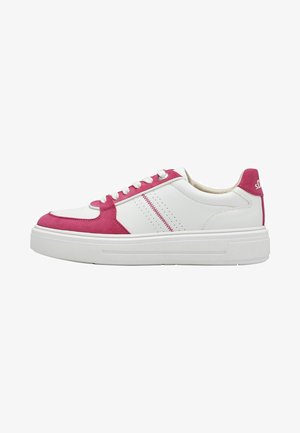 Trainers - white fuxia