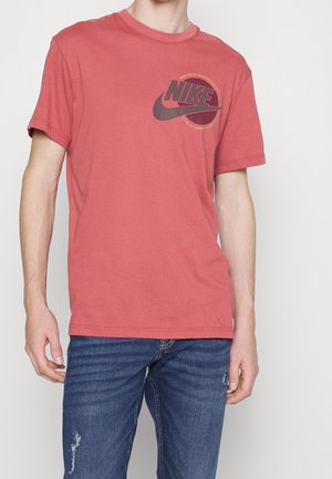 T-shirt med print - dark red