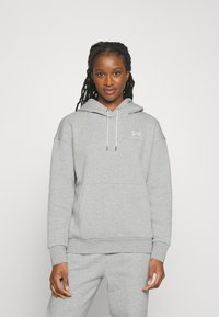 Under Armour - ESSENTIAL HOODIE - Kapuutsiga pusa - mod gray light heather Väikepilt 1