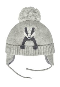 JoJo Maman Bébé - BADGER APPLIQUE - Čepice - grey Miniatura obrázku 1