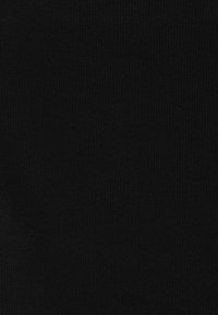 Black ribbed fabric, textured with a fine pattern, featuring a consistent color throughout. Lightweight and flexible material.