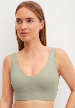 NATURAL SKIN MIT VERSTELLBAREN TRÄGERN - Bustier - tea green