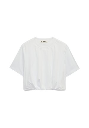 Koton, BUBBLE CROP T-SHIRT. - T-shirt basic - beige
