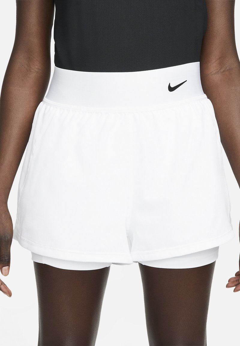 Nike Performance - W NKCT DF ADVTG SHORT - Sports shorts - white/black, Forstørre