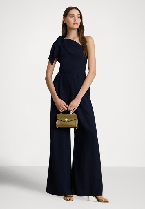 Lauren Ralph Lauren BELTED FAILLE JERSEY COCKTAIL DRESS - Vestito elegante  - refined navy/blu - Zalando