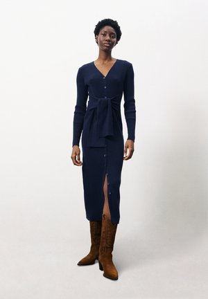 FRNCH MARGAUX - Robe fourreau - bleu marine