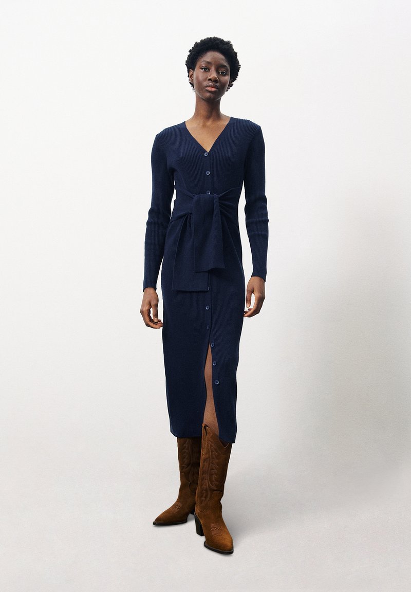 FRNCH MARGAUX - Robe fourreau - bleu marine