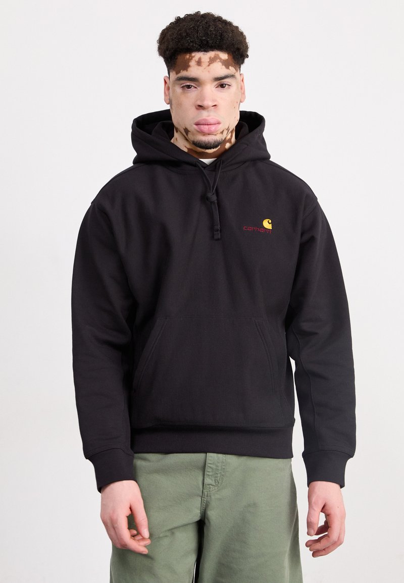 Carhartt WIP HOODED AMERICAN SCRIPT - Hoodie - black/zwart - Zalando.be