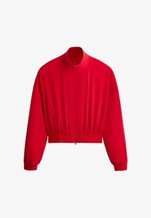 OYSHO, LIGHT TOUCH BOXY TECHNICAL JACKET - Tréningová bunda - mottled red