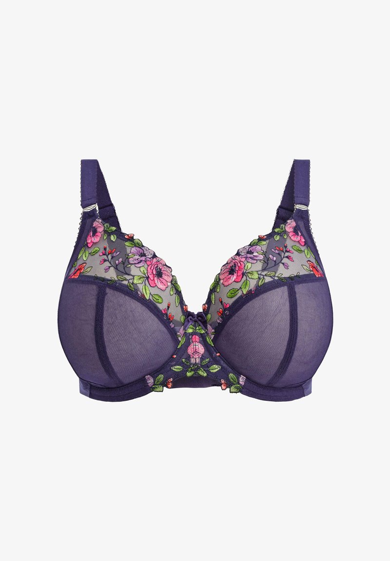 Elomi Dames Sachi Strappy Onderdraad Plunge BH, Sheer, Zwart, 95H Elomi Dames Sachi Strappy Onderdraad Plunge BH, Sheer, Zwart, 95H