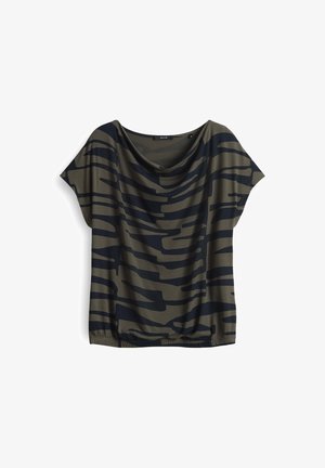 OPUS, O-SHAPE PRINT - T-shirt con stampa - olive leaf