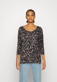 ONLY ONLELCOS AOP JRS NOOS - Langarmshirt - taupe gray