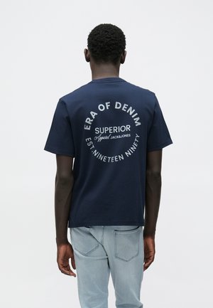 JJEDOVER GRAPHIC TEE CREW NECK - Μπλουζάκι με στάμπα - navy blazer