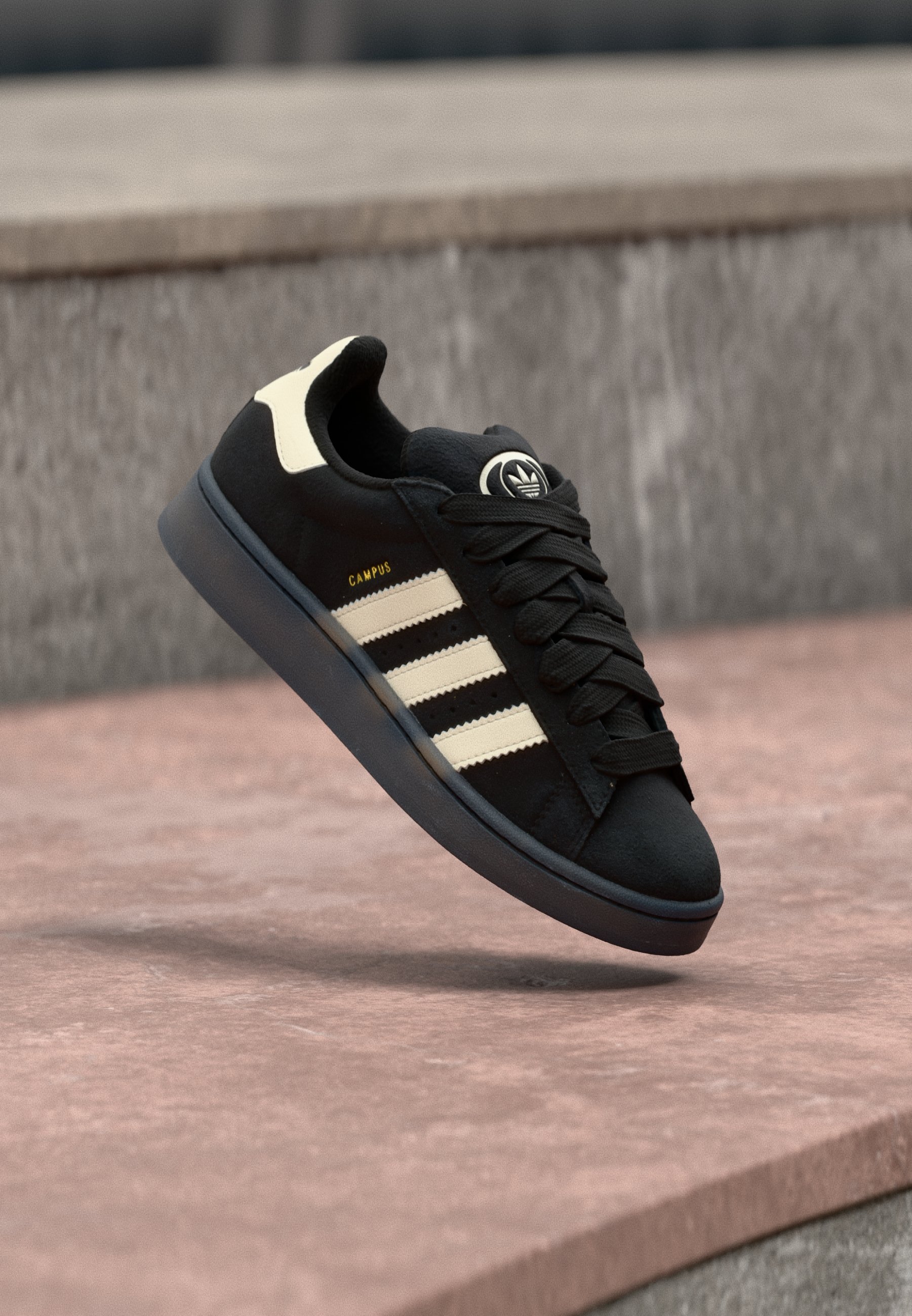 adidas Originals CAMPUS - Sneakers low - core black/cream white