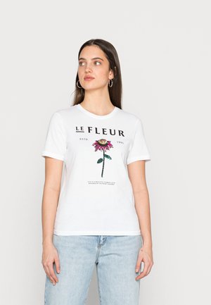 ONLKITA BOX - Print T-shirt - bright white