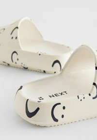 Next CHUNKY - Badesandale - white black print