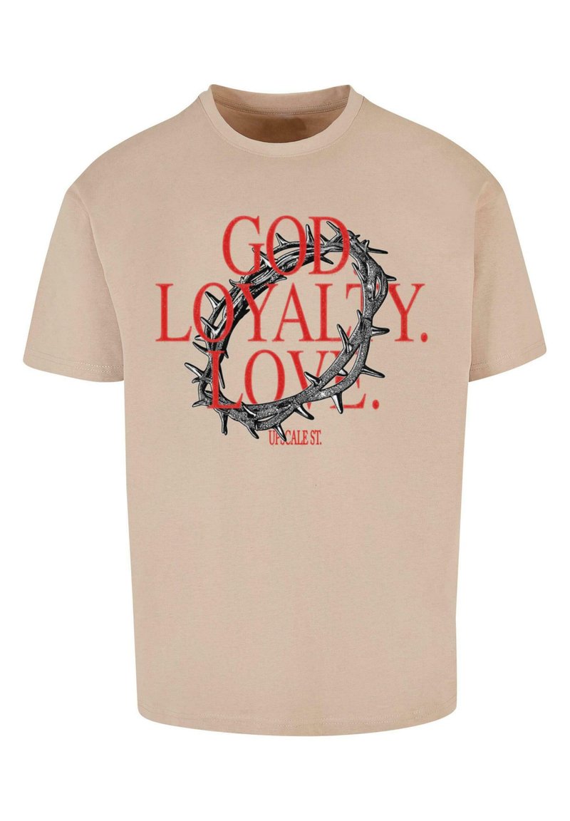 Upscale by Mister Tee T-shirt print zandkleur Upscale by Mister Tee T-shirt print zandkleur