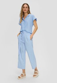 s.Oliver KURZARM - Overhemdblouse - himmelblau
