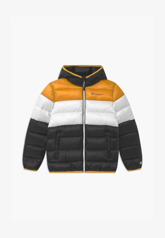 COLOR BLOCK UNISEX - Winterjacke - black/white/yellow