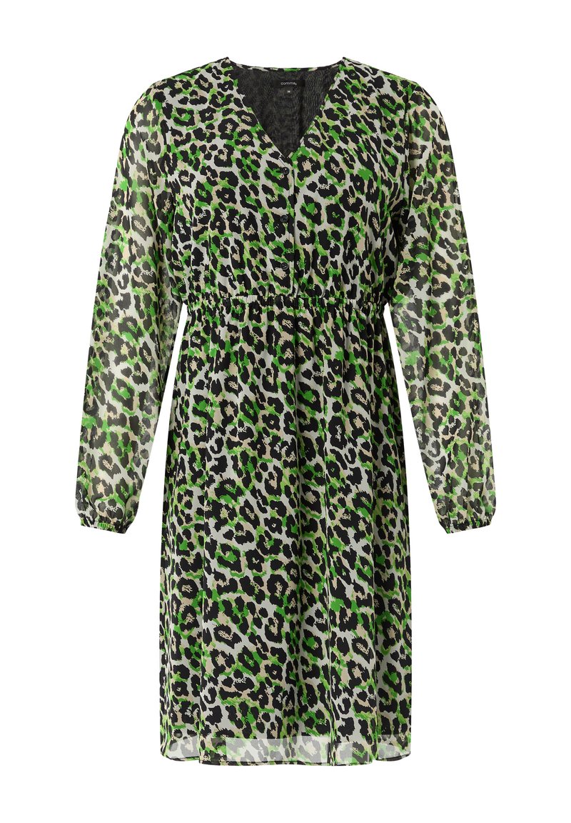 quiz green leopard print dress comma Day - beige Color Champagne