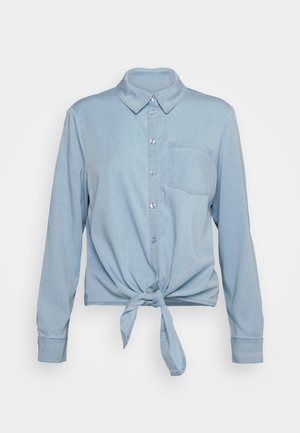 Button-down blouse - light blue