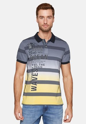 STREIFEN DIP DYE MIT LOGO ARTWORKS - Polo shirt - surf grey