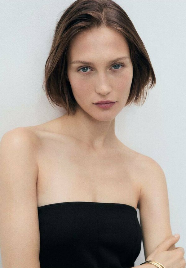 MET SIERVOUWEN - Day dress - zwart3