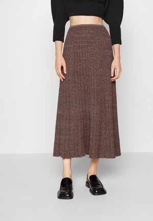 Jupe crayon - mottled bordeaux