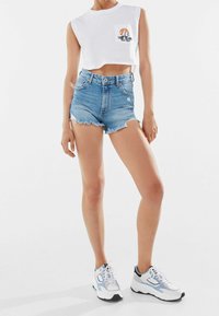 Bershka Džínové kraťasy - blue