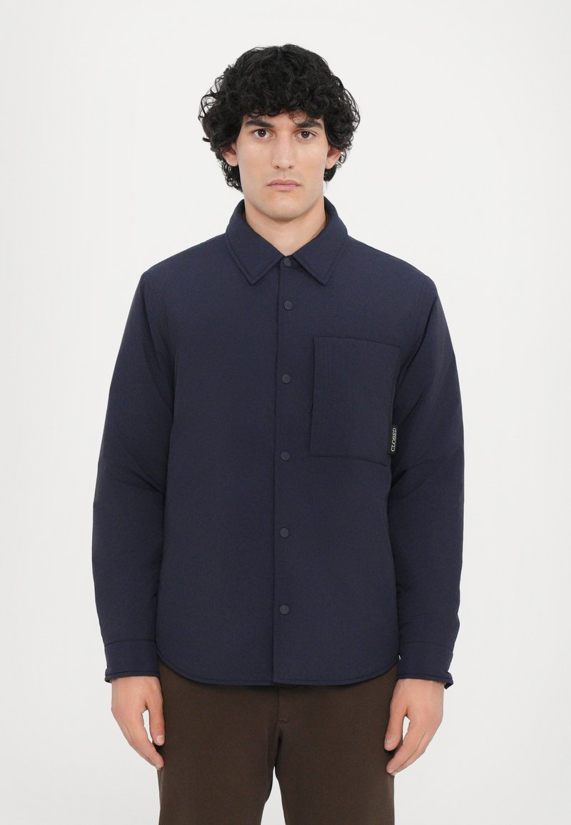 CLOSED QUILTED OVERSHIRT - Winter jacket - dark night