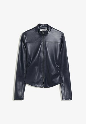 Bershka, Veste en similicuir - dark blue