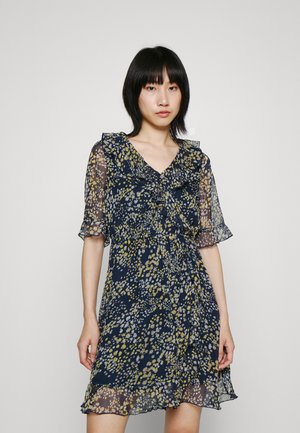 Vero Moda VMDORA KAYA SHORT DRESS  - Φόρεμα ημέρας - dunkelblau
