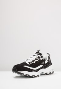 Skechers Sport DLITES - Baskets basses - black/white