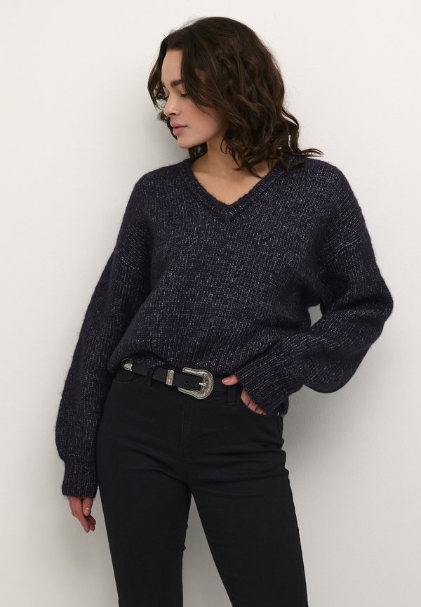 TRINA - Strickpullover - dawn purple melange