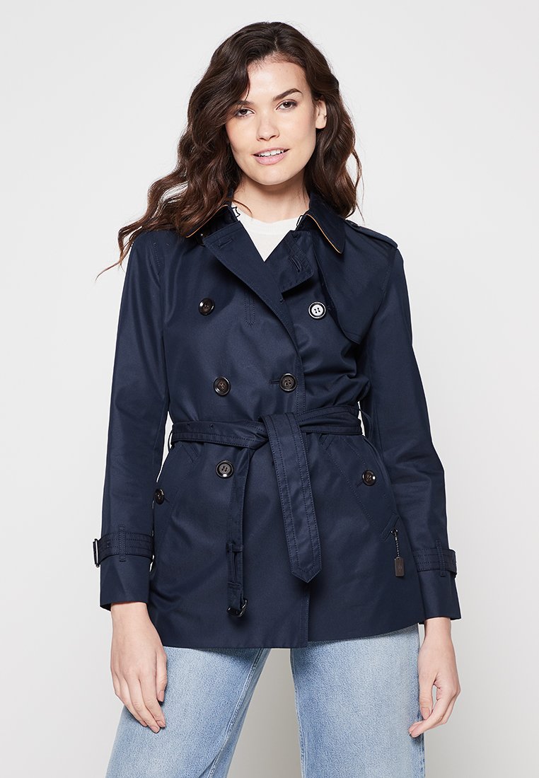 COACH Gabardina azul marino