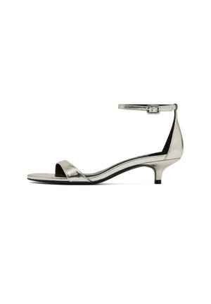 HIGH-HEEL WITH STRAP - Sandali - silver-coloured