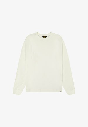 Lee WAFFLE TEE - REGULAR FIT - Långärmad tröja - ecru