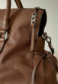 Next WASHED GRAB - Rankinė - tan brown