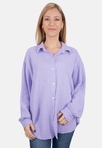 SASHA MUSSELIN OVERSIZED - Hemdbluse - flieder