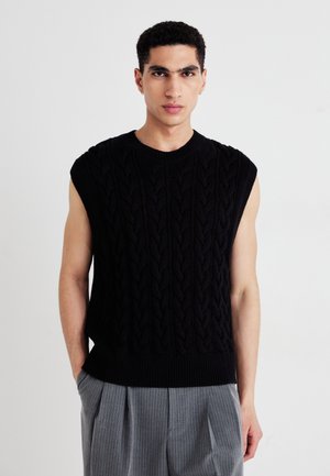 Weekday CABLE VEST - Débardeur - black