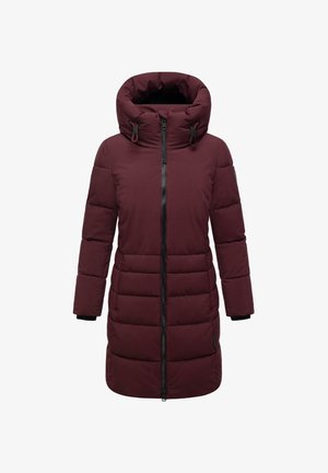 Navahoo, Mondnebel - Talvemantel - dark red melange