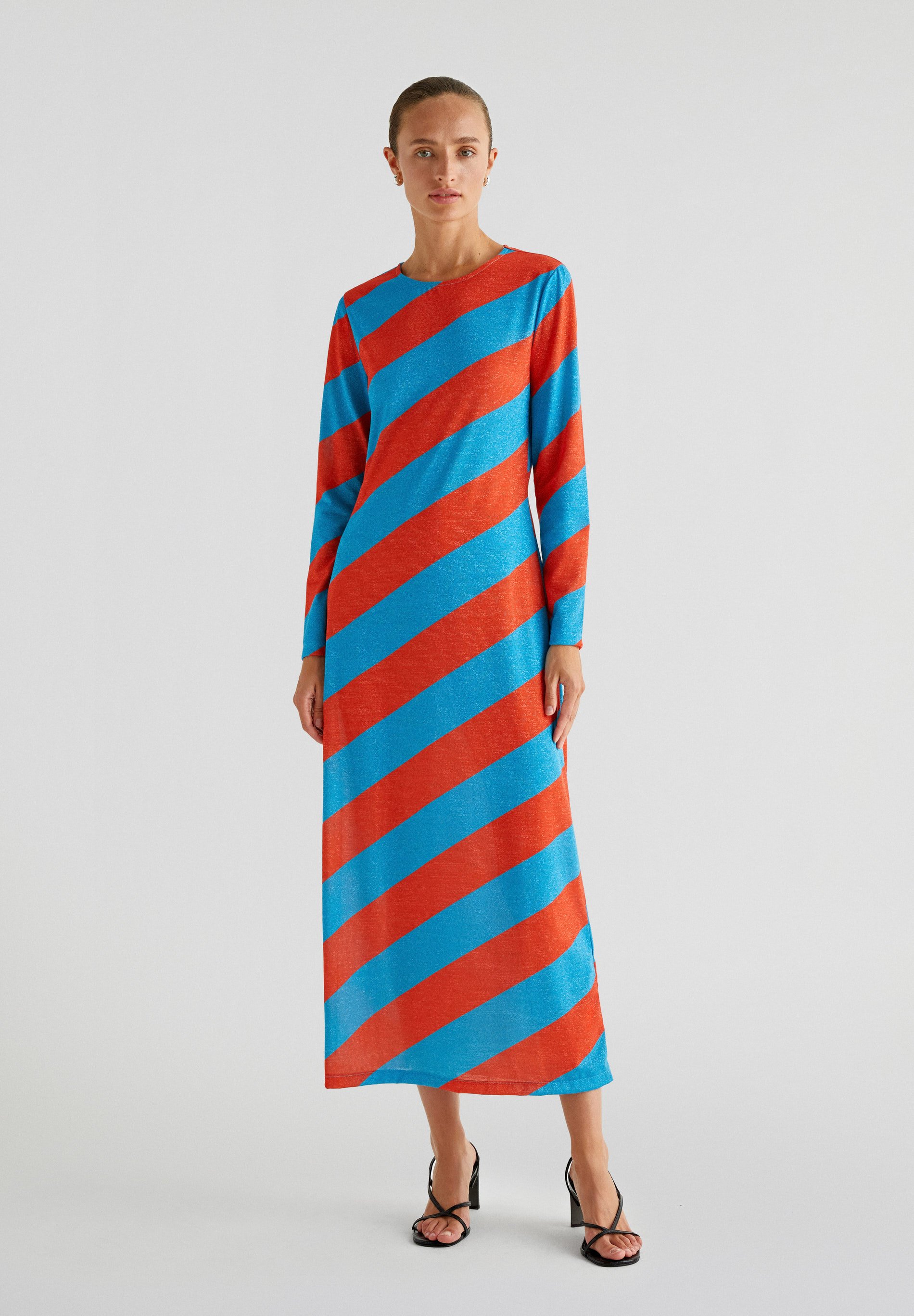 Scalpers STRIPES - Jersey dress - orange stripes/orange - Zalando