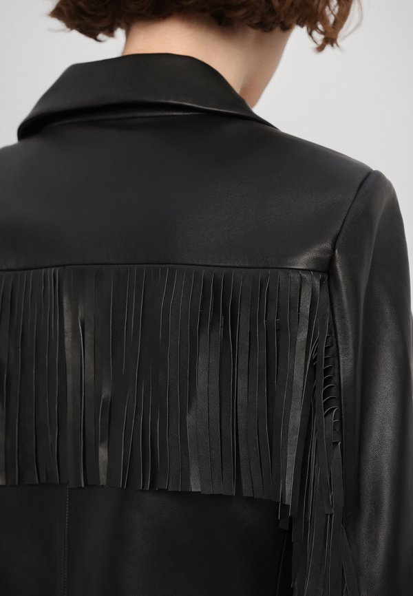 ROXY FRINGED - Leather jacket4