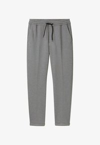Unselected, grey melange pique